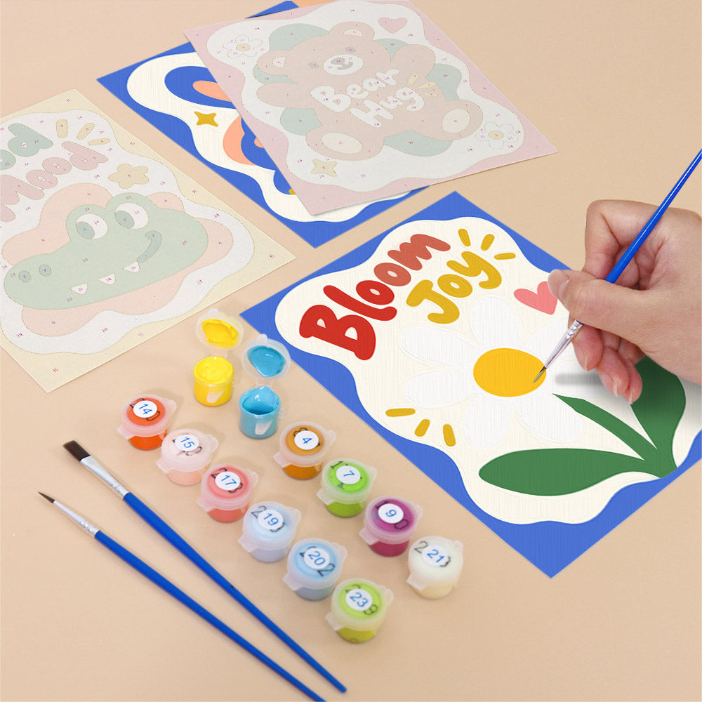 Playful Positive Icons mini paint by numbers – image 12