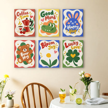 Playful Positive Icons mini paint by numbers – image 14