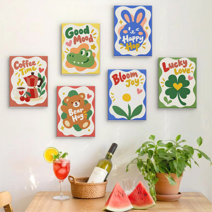 Playful Positive Icons mini paint by numbers – image 17