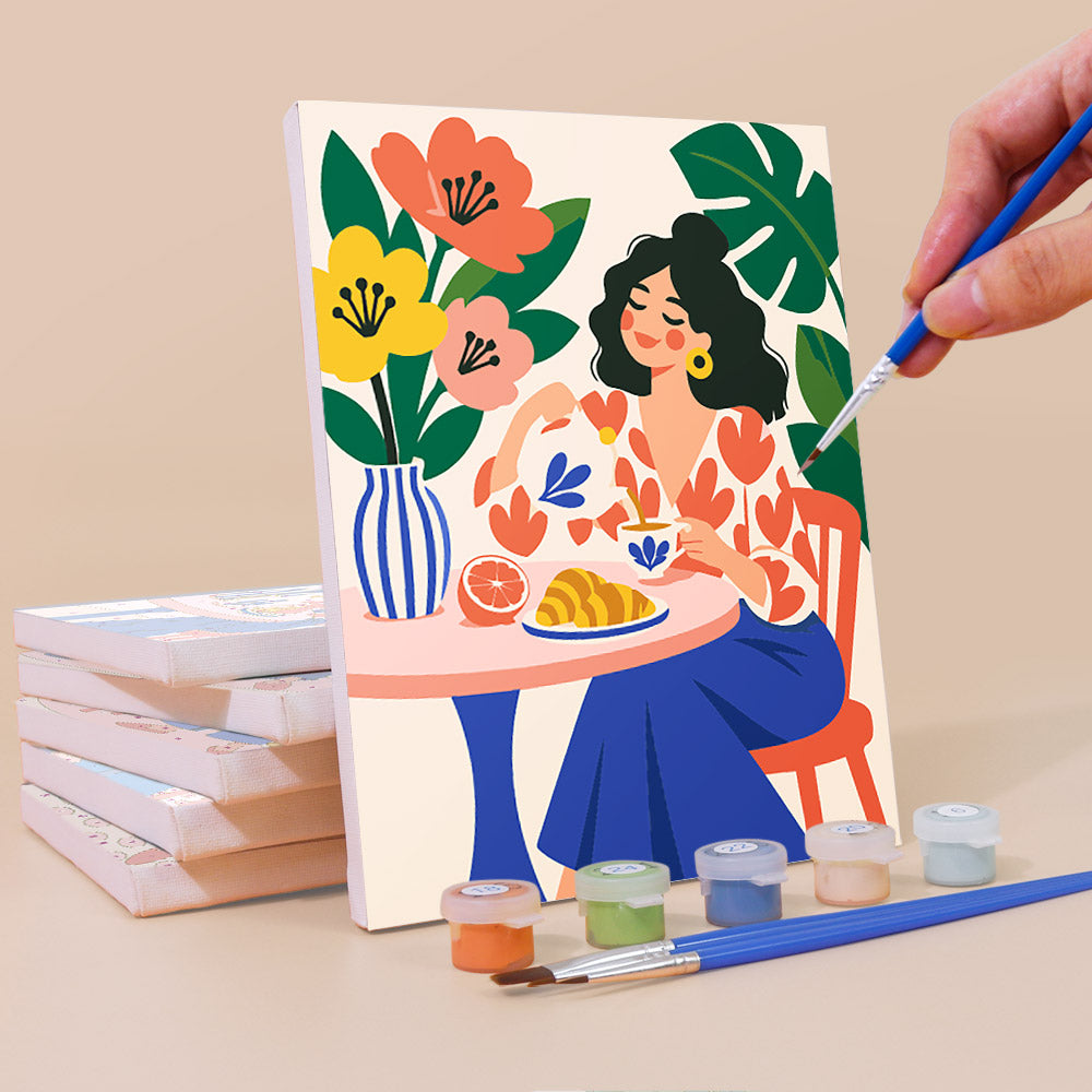 Stylish Women at Home mini paint by numbers – image 3