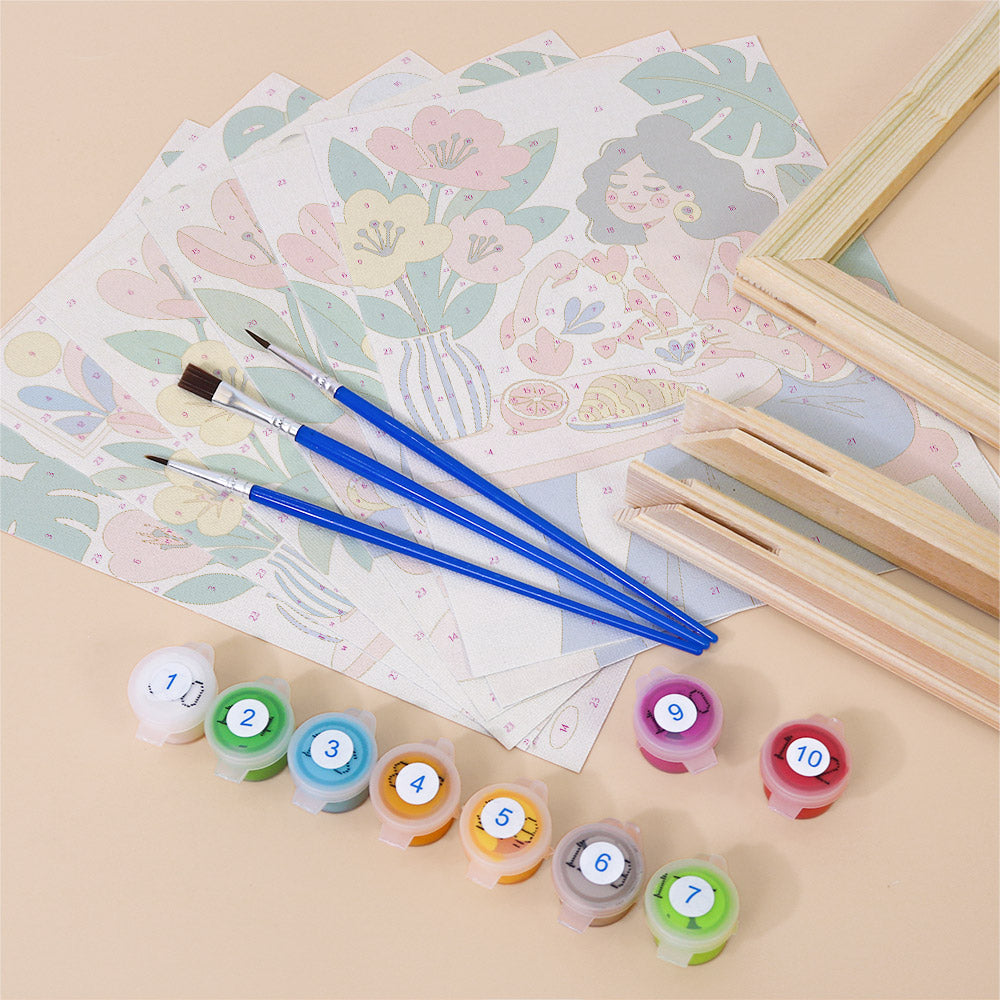 Stylish Women at Home mini paint by numbers – image 11