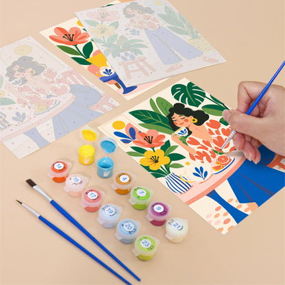 Stylish Women at Home mini paint by numbers – image 12