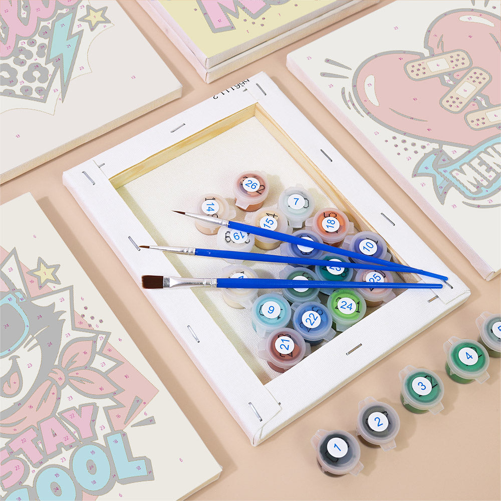 Pop Art Positivity mini paint by numbers – image 2