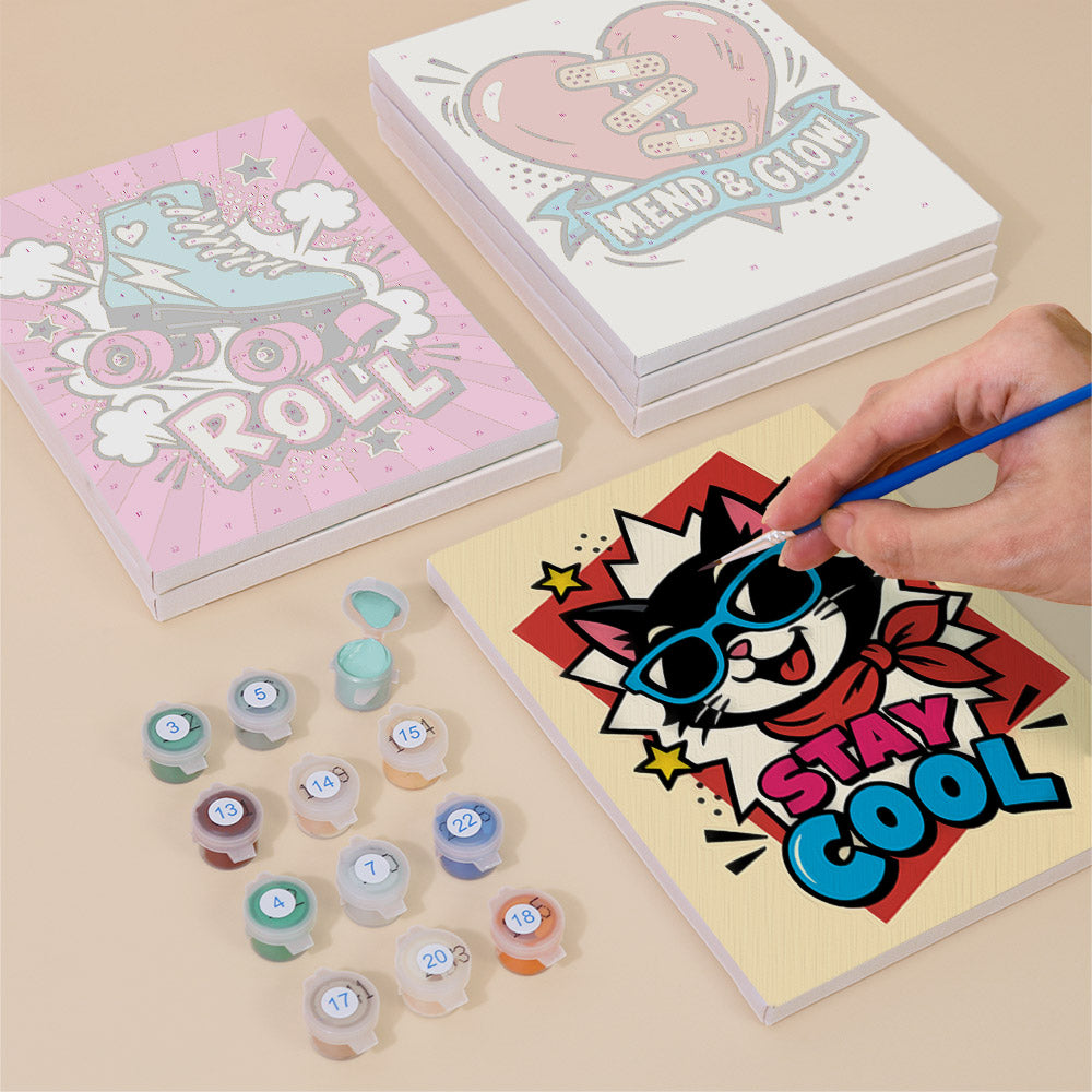 Pop Art Positivity mini paint by numbers – image 4