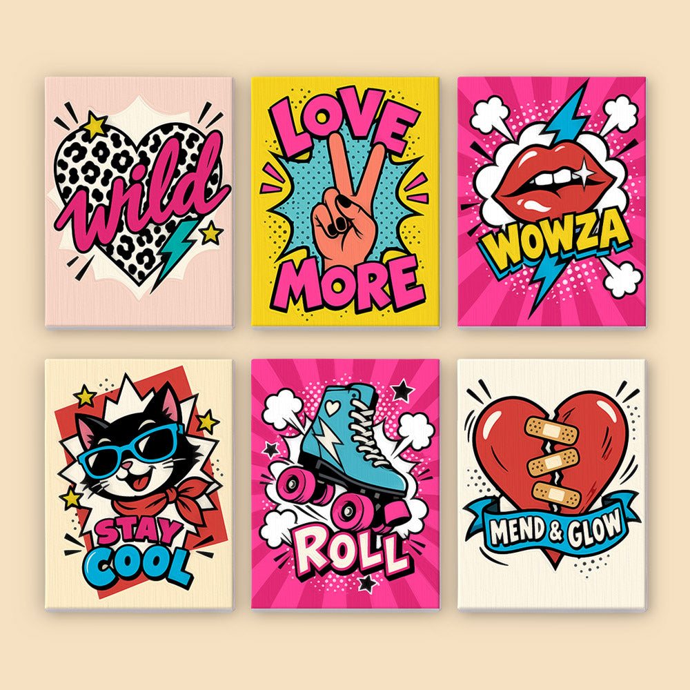 Pop Art Positivity mini paint by numbers – image 8