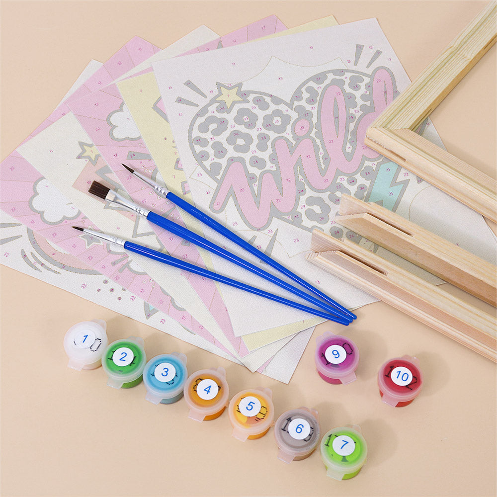 Pop Art Positivity mini paint by numbers – image 11