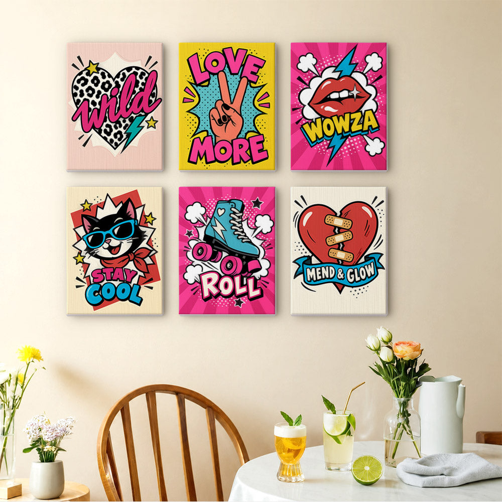Pop Art Positivity mini paint by numbers – image 14