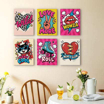 Pop Art Positivity mini paint by numbers – image 14