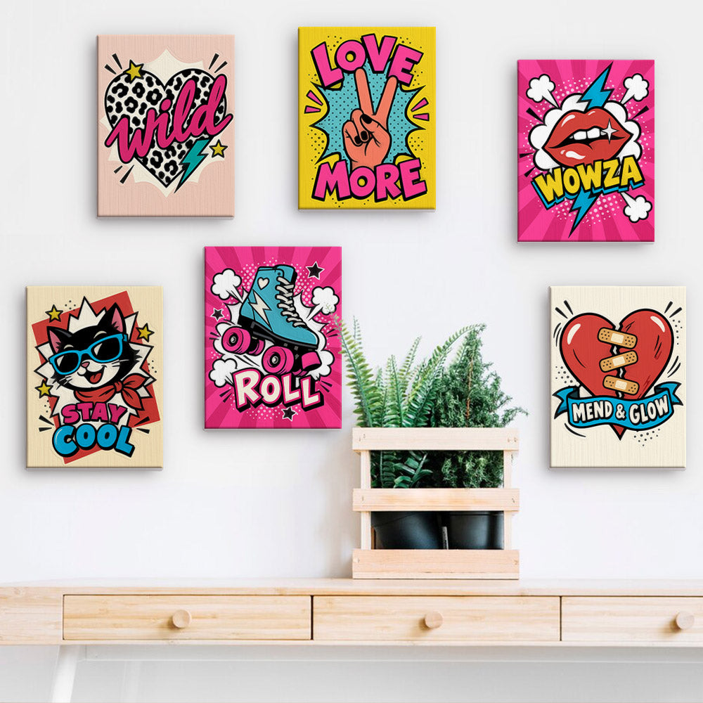 Pop Art Positivity mini paint by numbers – image 15