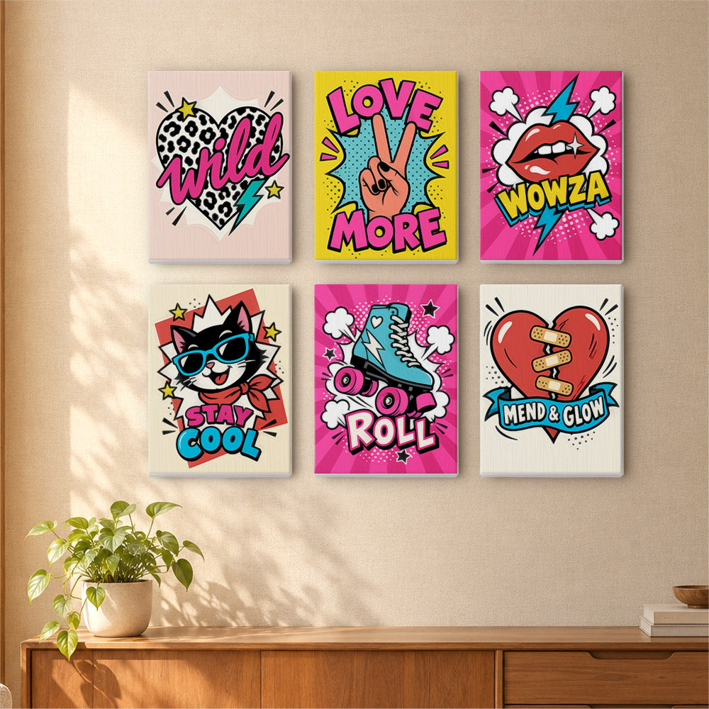 Pop Art Positivity mini paint by numbers – image 16