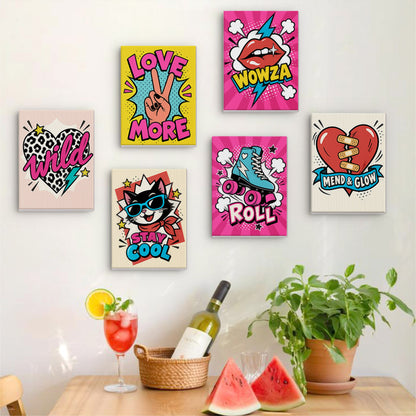 Pop Art Positivity mini paint by numbers – image 17