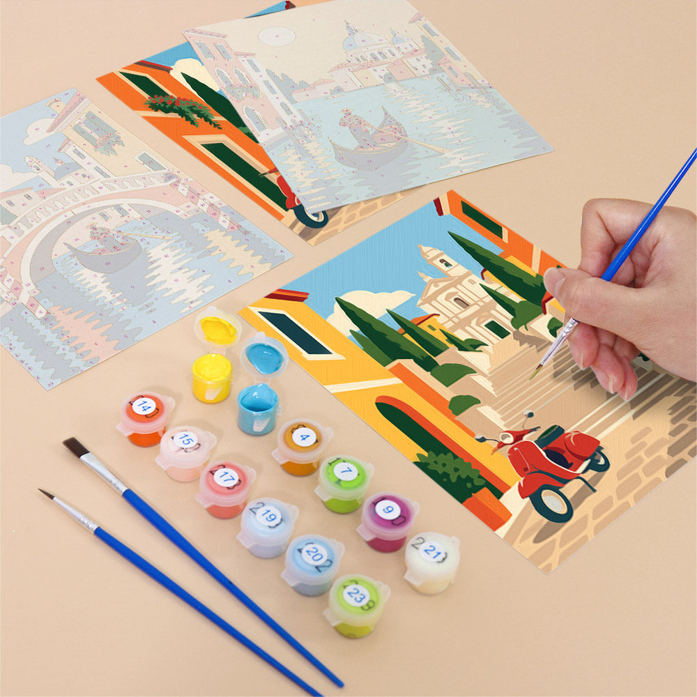 Botanical Cats mini paint by numbers – image 12