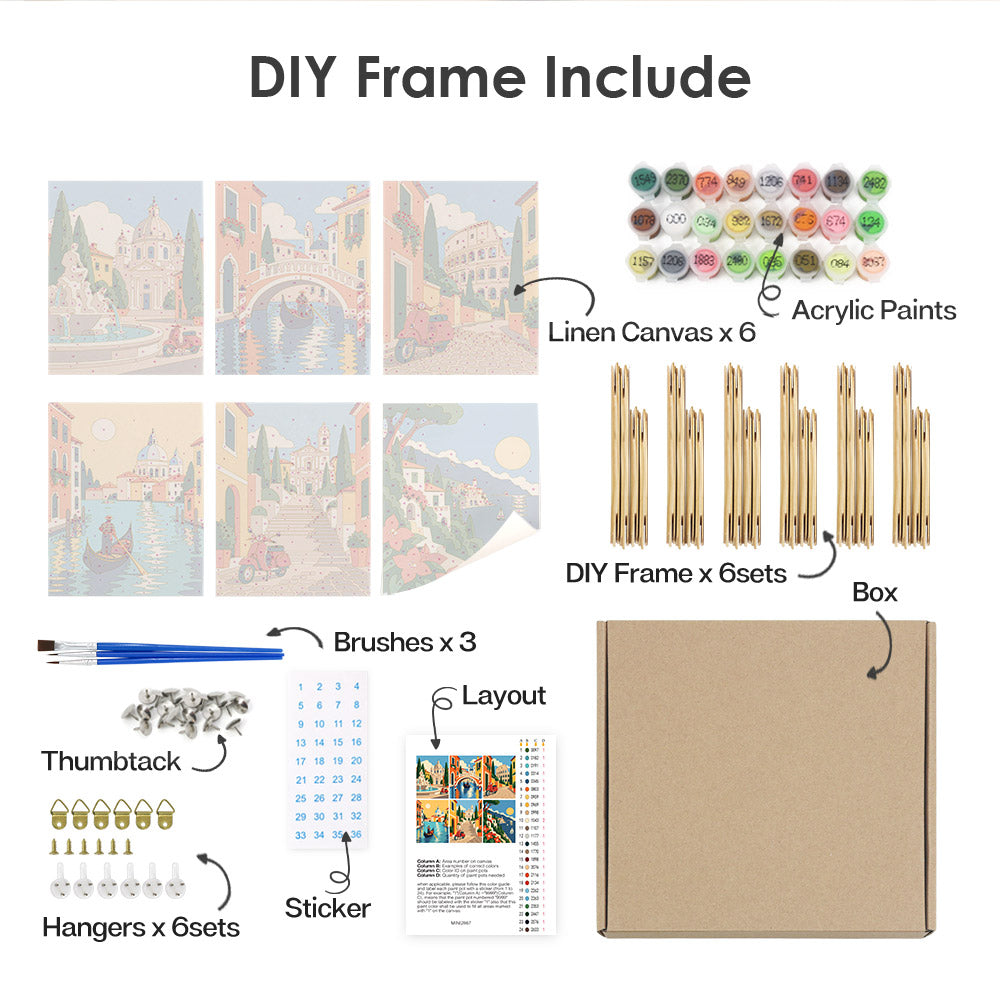 Botanical Cats mini paint by numbers – image 18