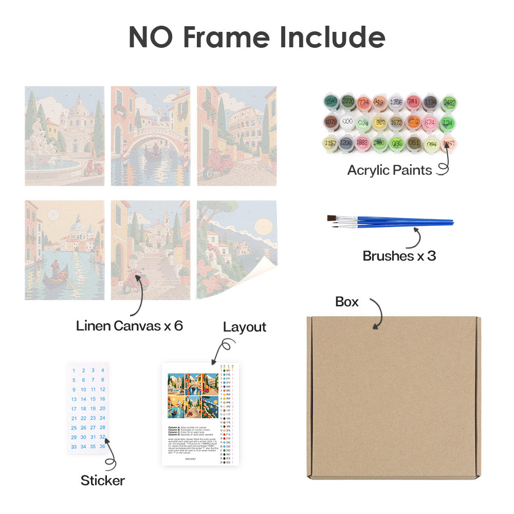 Botanical Cats mini paint by numbers – image 19