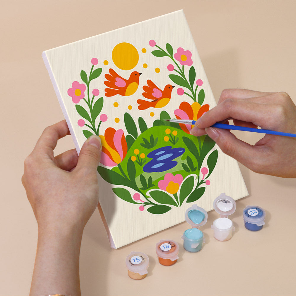 Sunny Retro Escapes mini paint by numbers – image 5