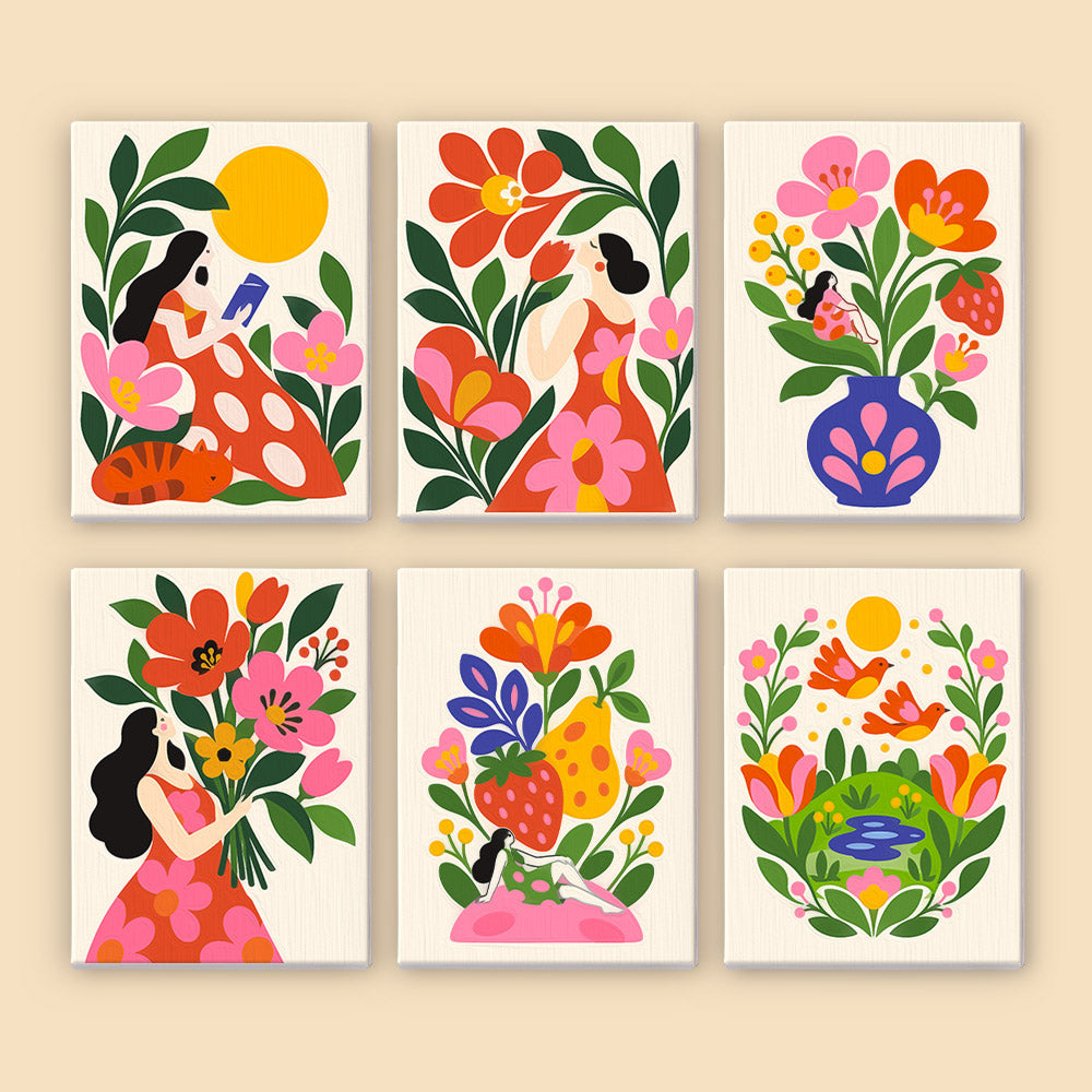 Sunny Retro Escapes mini paint by numbers – image 8