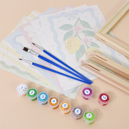 Lemons, Sardines and Moka Pots mini paint by numbers – image 11