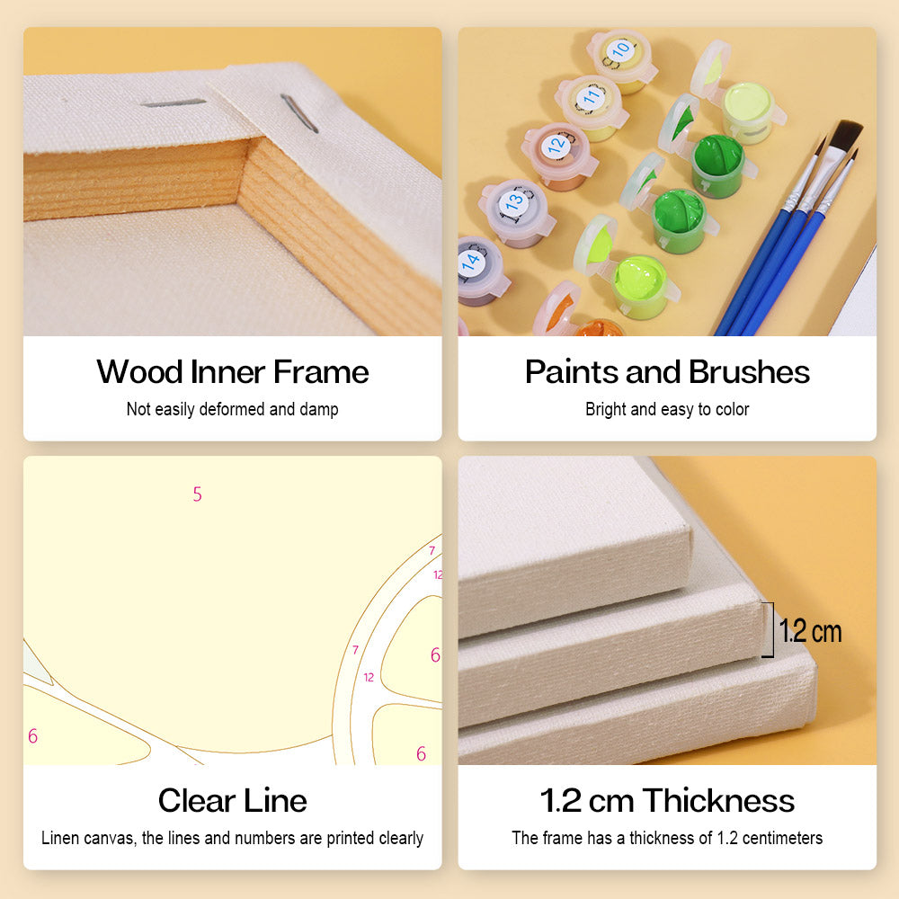 Elegant Wide Brim Portraits mini paint by numbers – image 9