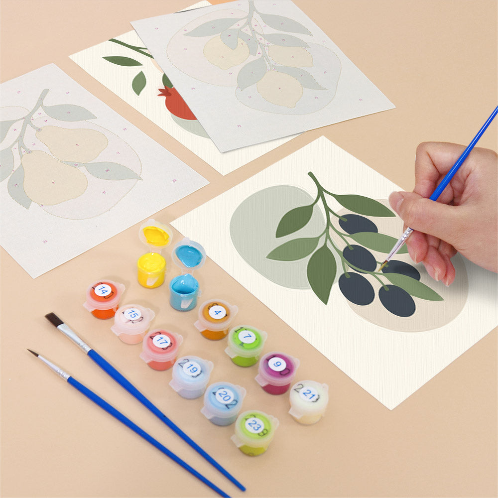 Elegant Wide Brim Portraits mini paint by numbers – image 12