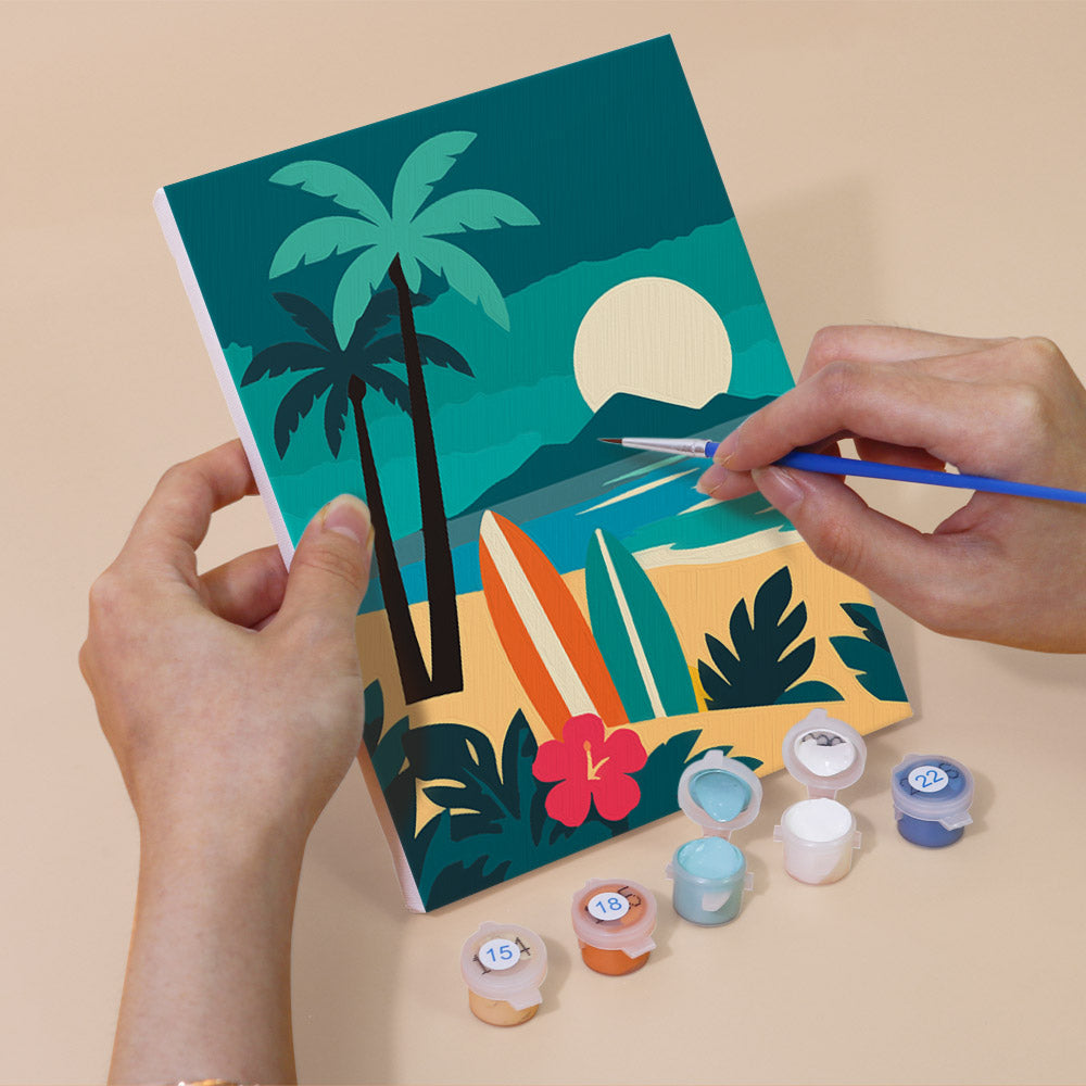 Whimsical Forest Mushrooms mini paint by numbers – image 5