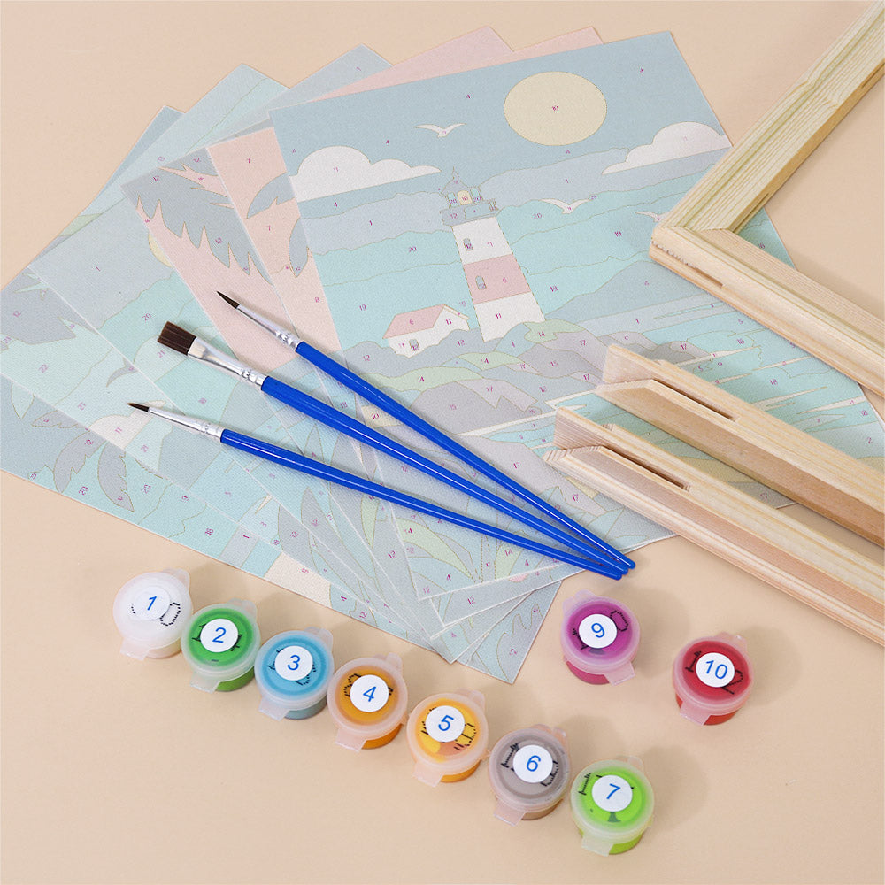 Whimsical Forest Mushrooms mini paint by numbers – image 11