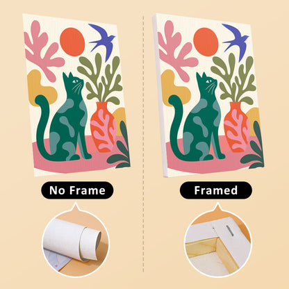 Colorful Botanical Cats mini paint by numbers – image 13