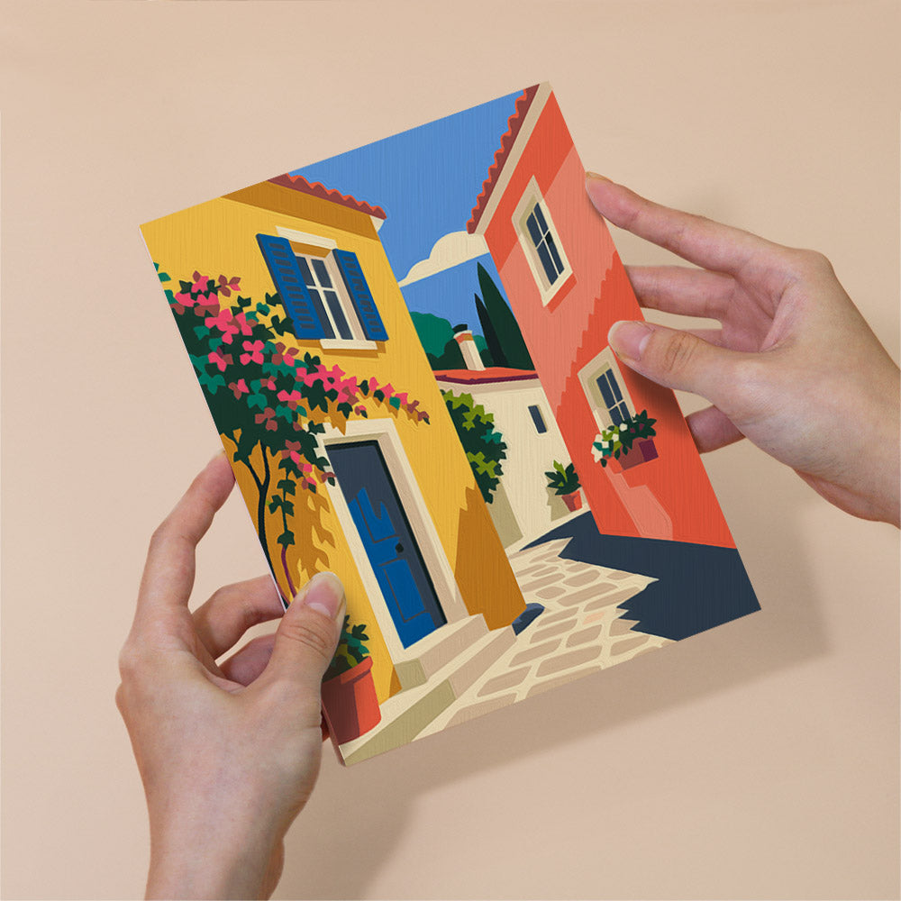 Mediterranean Village Charm mini paint by numbers – image 6