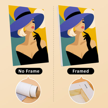Ladies in Jewel-Tone Sun Hats mini paint by numbers – image 13