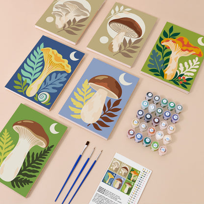 Whimsical Mushroom Forest mini paint by numbers – image 1