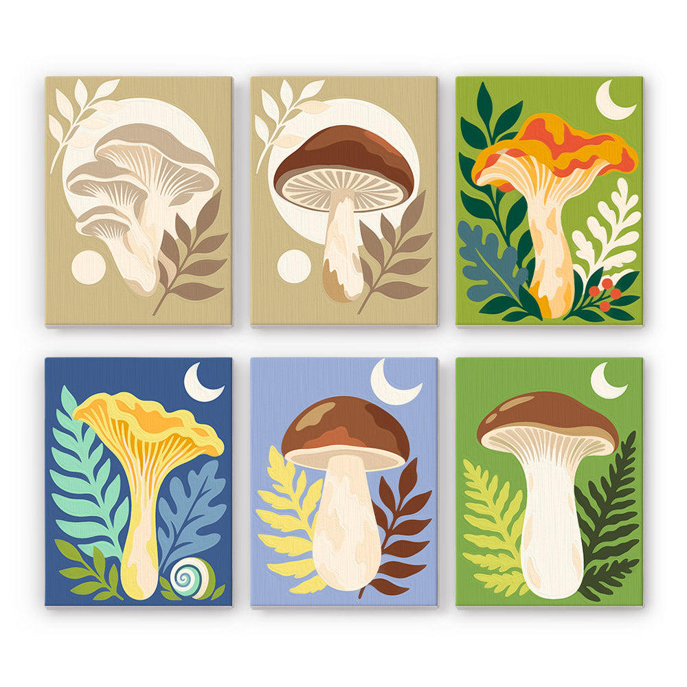 Whimsical Mushroom Forest mini paint by numbers – image 7