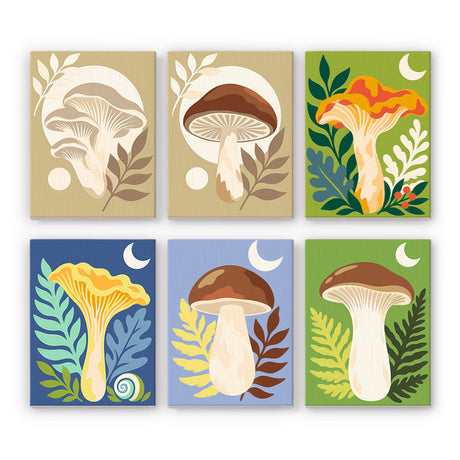 Whimsical Mushroom Forest mini paint by numbers – image 7