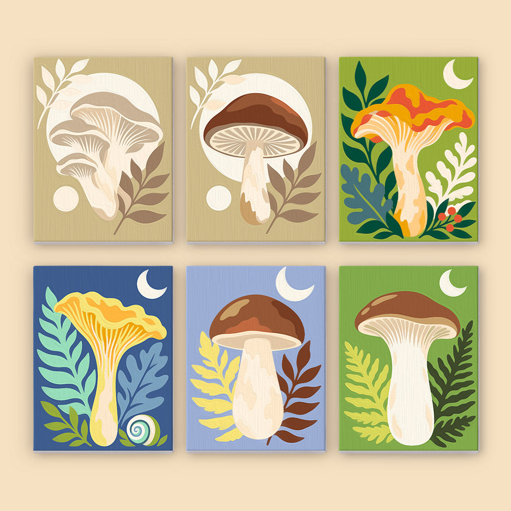 Whimsical Mushroom Forest mini paint by numbers – image 8