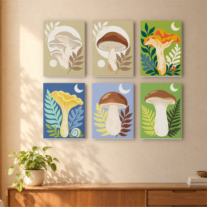 Whimsical Mushroom Forest mini paint by numbers – image 16