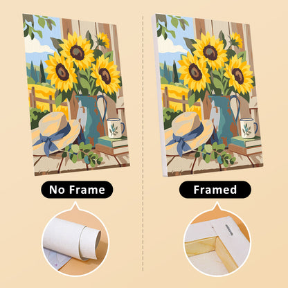 Country Sunflowers mini paint by numbers – image 13