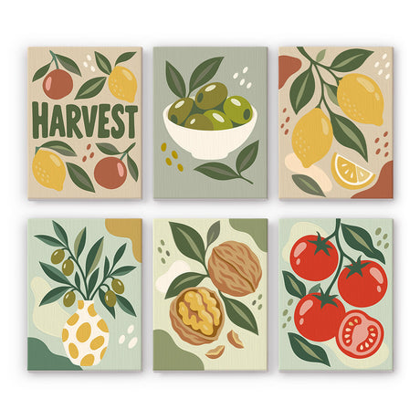 Mediterranean Harvest mini paint by numbers – image 7