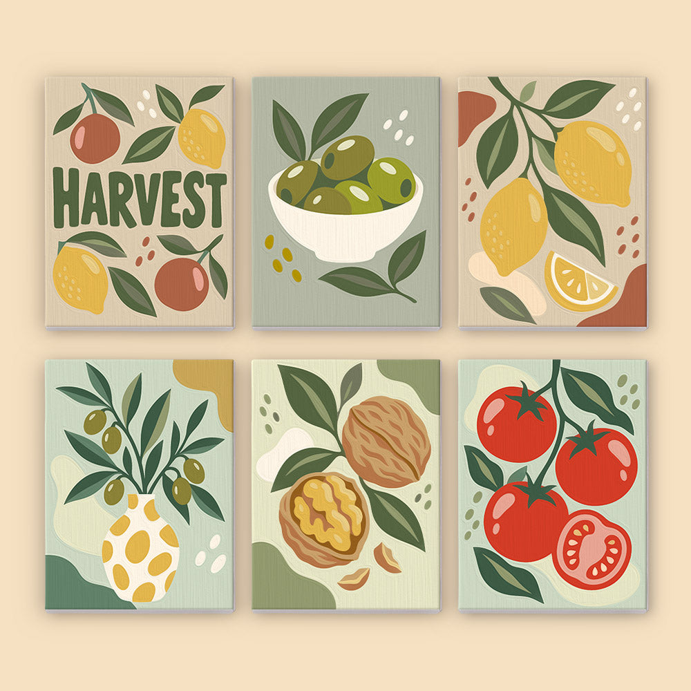 Mediterranean Harvest mini paint by numbers – image 8