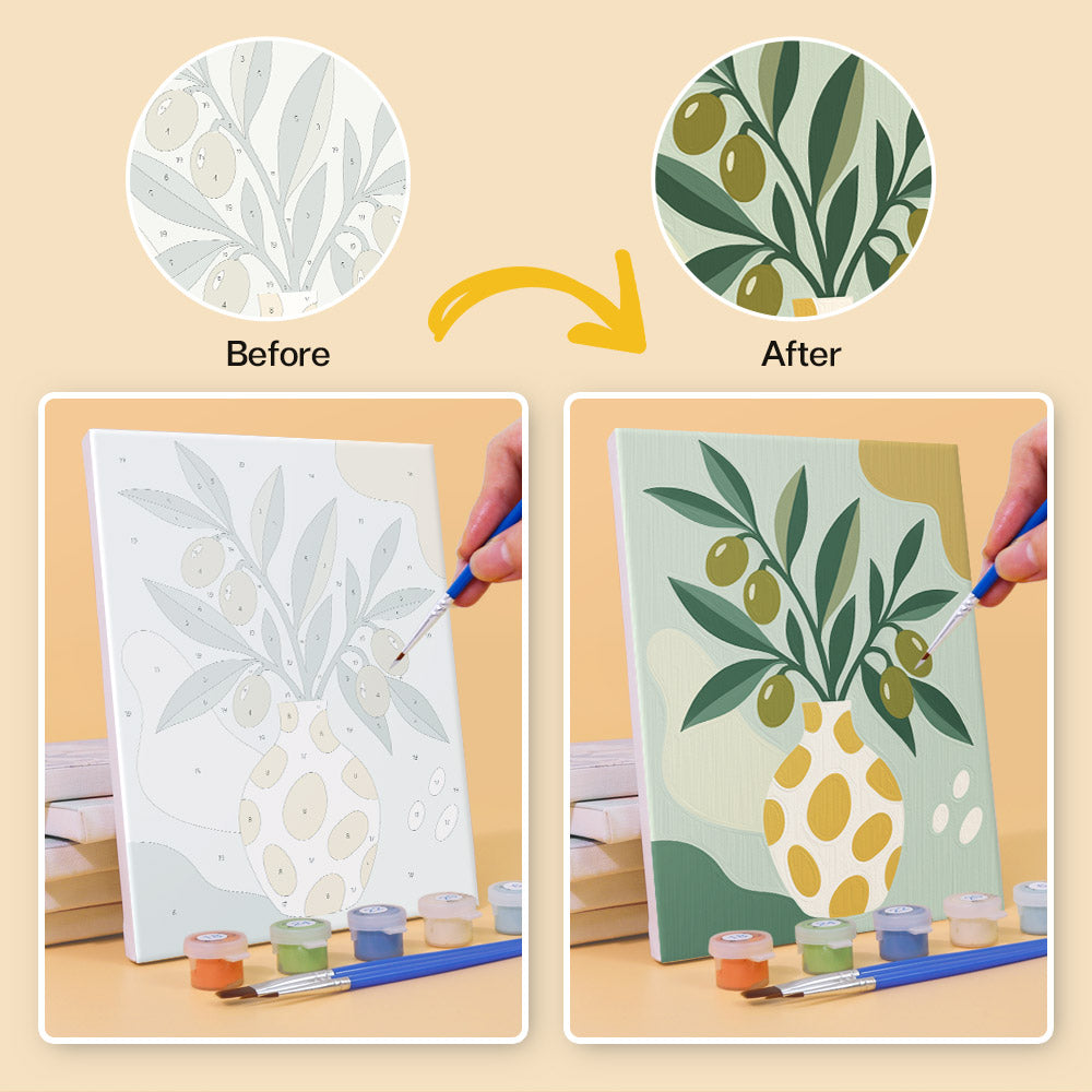 Mediterranean Harvest mini paint by numbers – image 10