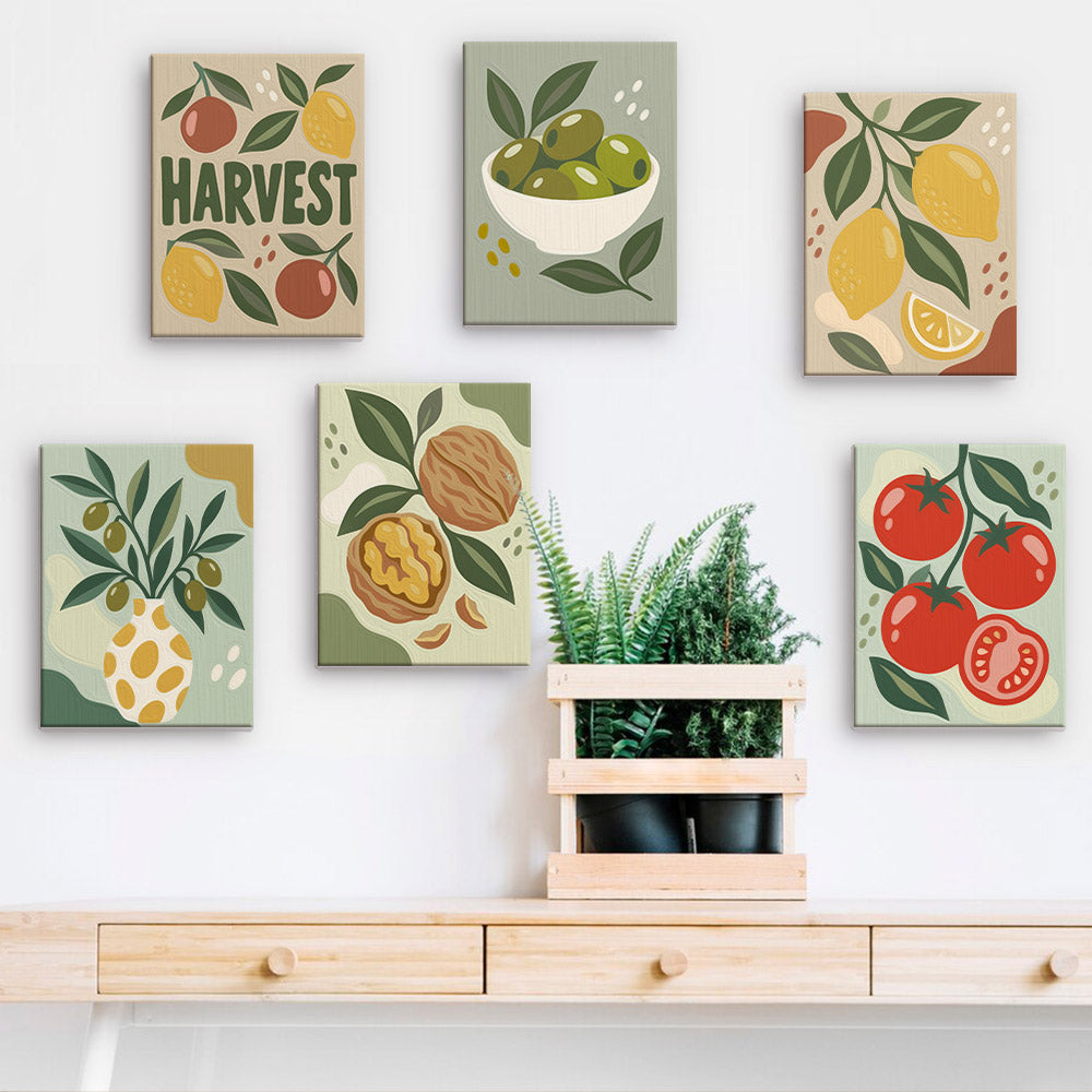 Mediterranean Harvest mini paint by numbers – image 15