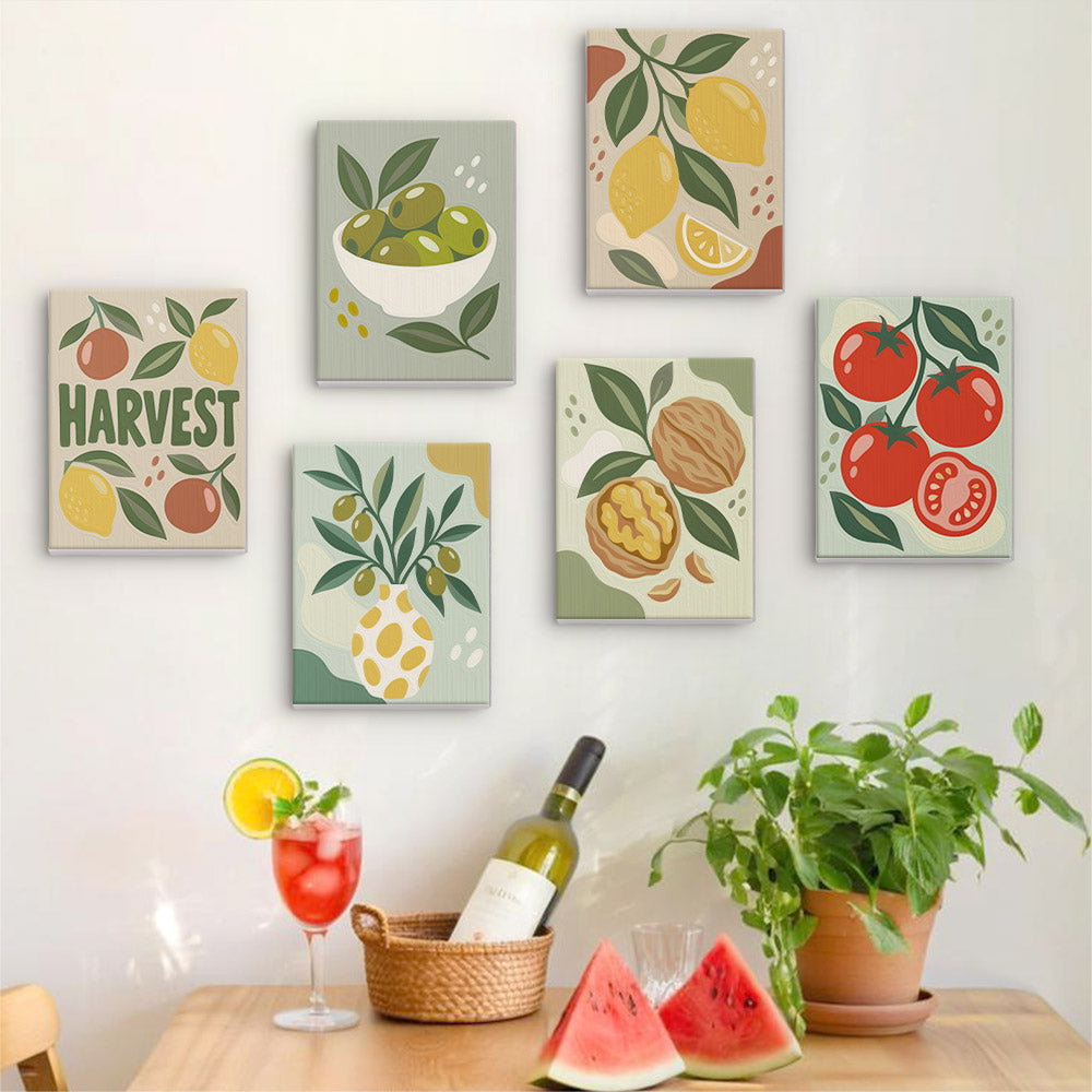 Mediterranean Harvest mini paint by numbers – image 17