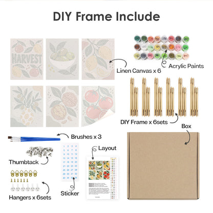 Mediterranean Harvest mini paint by numbers – image 18