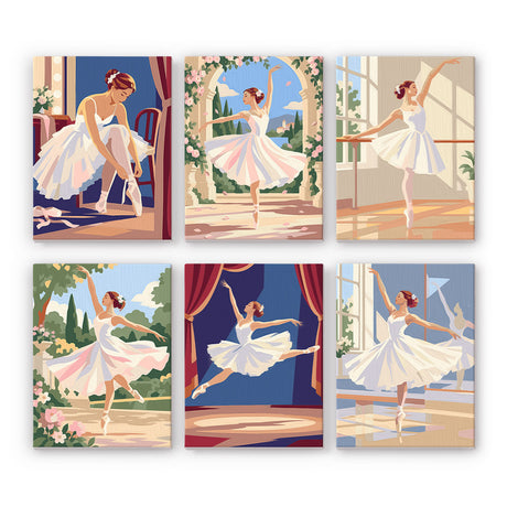Graceful Ballerinas mini paint by numbers – image 7