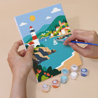 Colorful Scenic Journeys mini paint by numbers – image 5