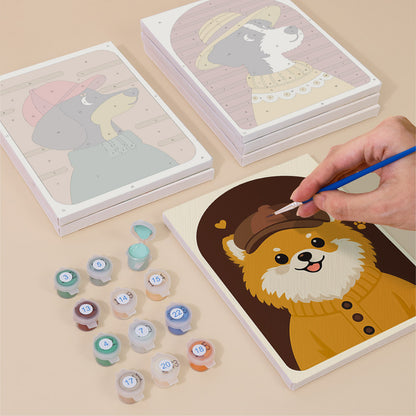 Fashionable Dogs mini paint by numbers – image 4