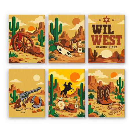 Wild West Adventure mini paint by numbers – image 7