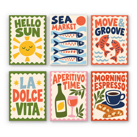 Italian Café Posters mini paint by numbers – image 7