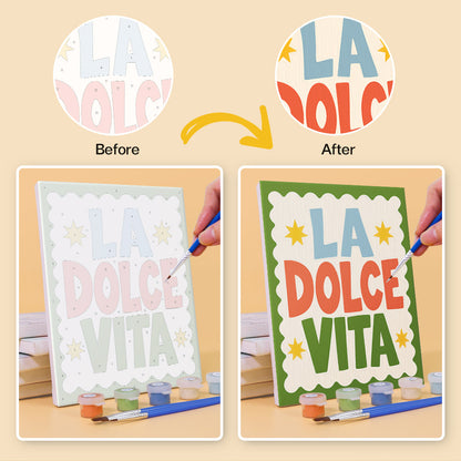 Italian Café Posters mini paint by numbers – image 10