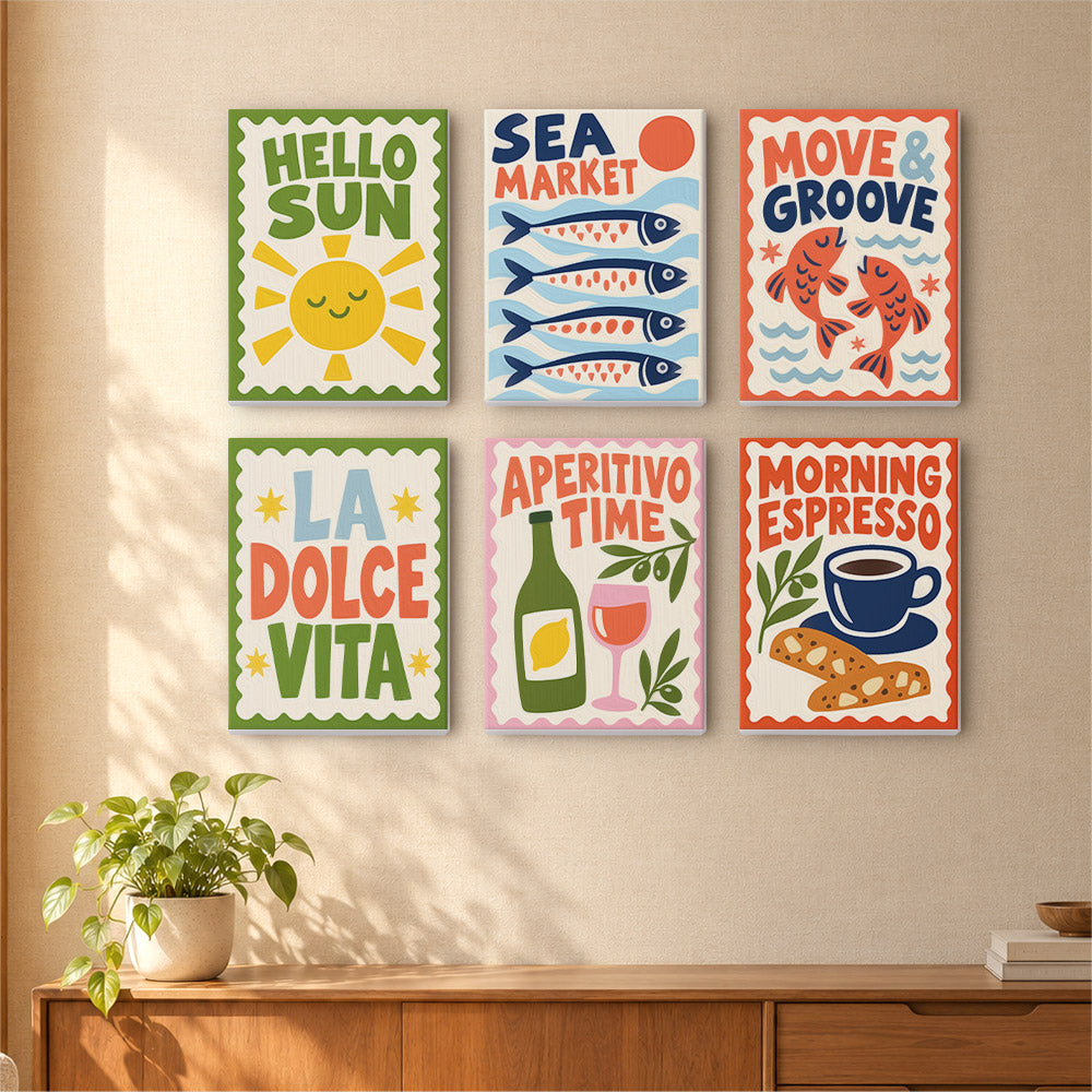 Italian Café Posters mini paint by numbers – image 16