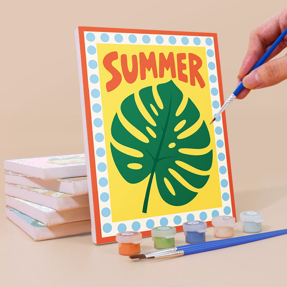 Retro Summer Sayings mini paint by numbers – image 3