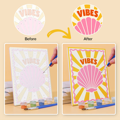 Retro Summer Sayings mini paint by numbers – image 10