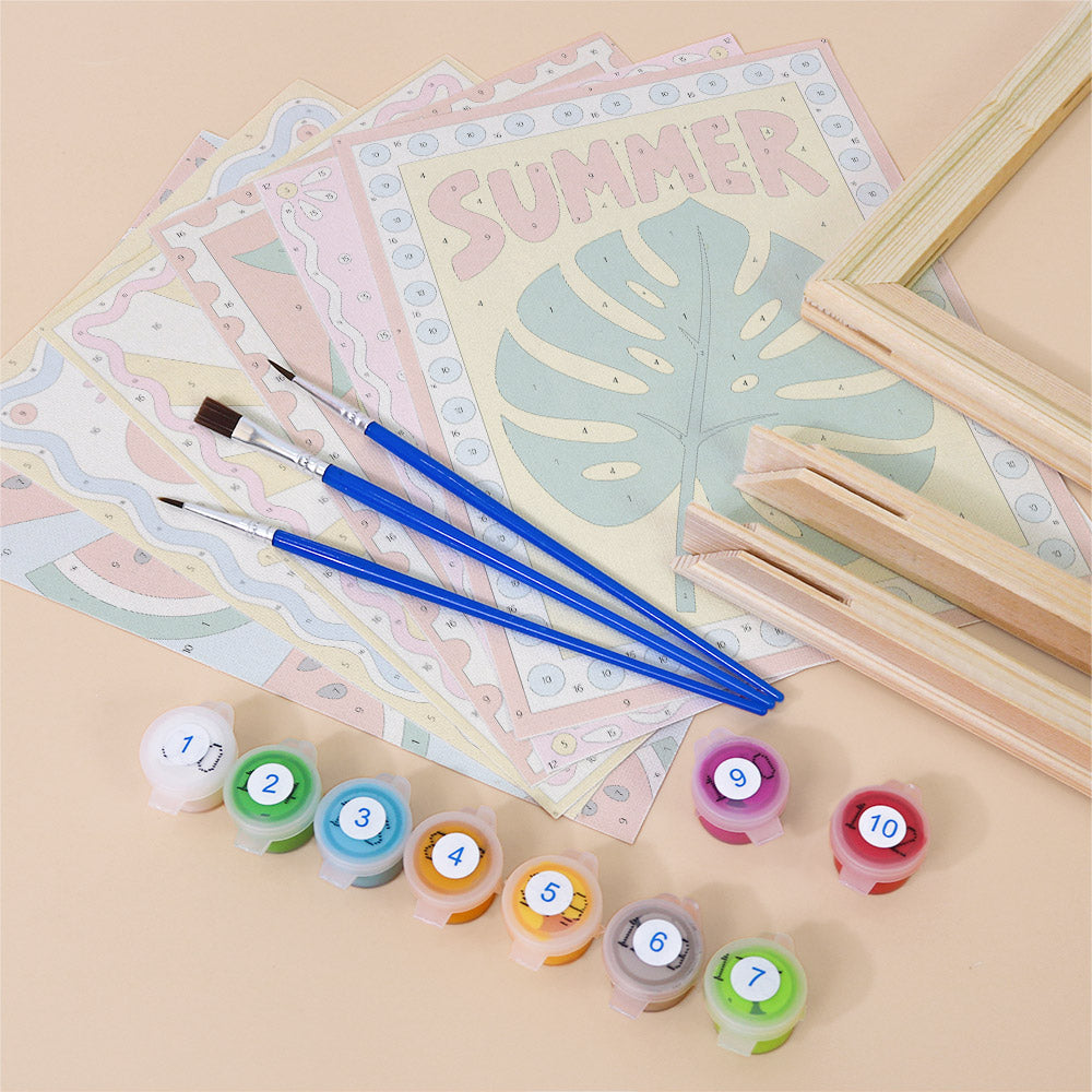 Retro Summer Sayings mini paint by numbers – image 11